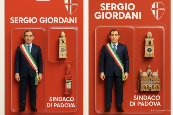 L’action figure del sindaco di Padova Sergio Giordani: come creare la vostra con ChatGpt
