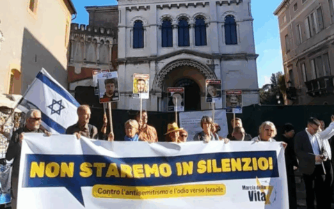 Primo corteo filo-israeliano in città: la comunità ebraica attraversa Padova