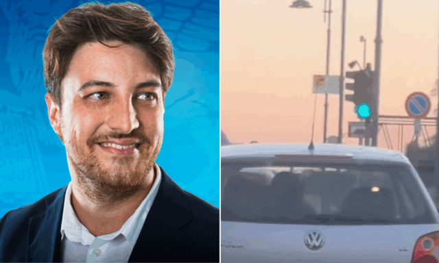 Il vicesegretario della Lega Alberto Stefani salva una donna dal marito che la stava picchiando in auto
