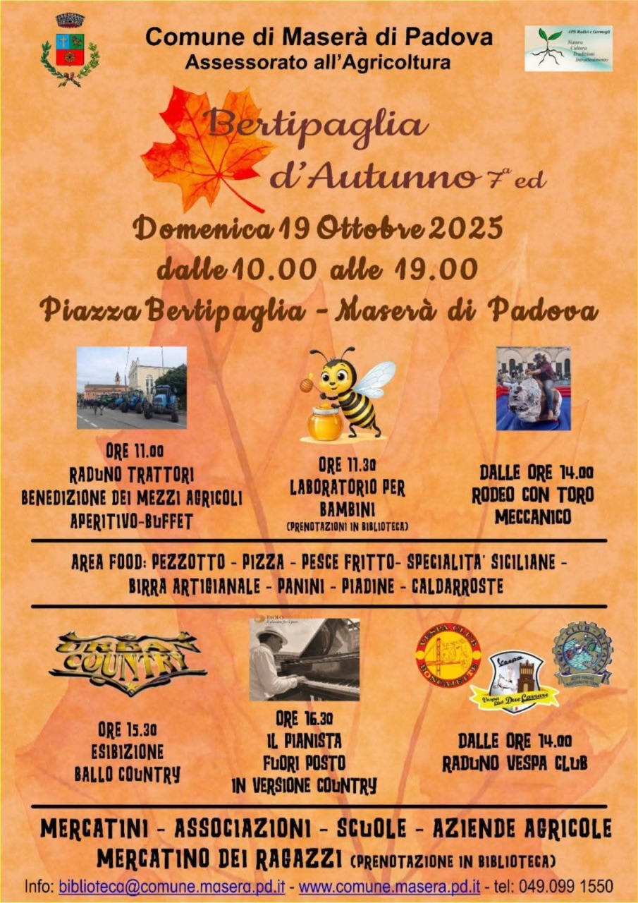 Locandina del Comune di Maserà di Padova