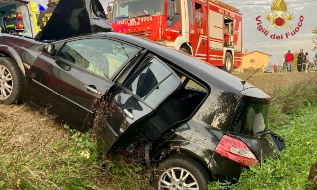 Frontale tra auto e camion a San Giorgio in Bosco: ferito un 64enne