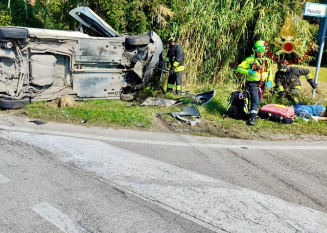 Quattro feriti nell’incidente tra un Doblò e una Skoda a Campodarsego