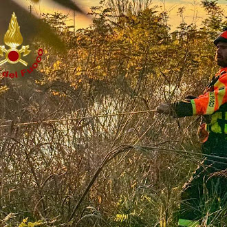 Vigili del fuoco a Noventa Padovana