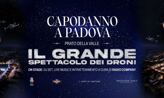 Capodanno Padova 2026: show di 1.000 droni luminosi in Prato della Valle