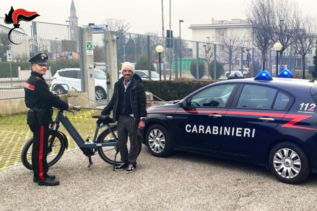Rintracciata e-bike rubata grazie al sistema GPS, denunciato un 26enne