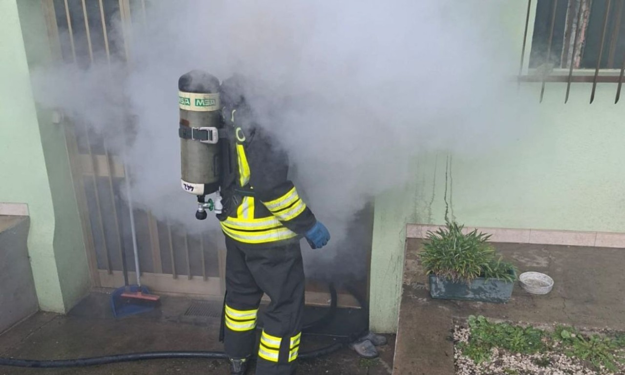 Incendio in un seminterrato a Montagnana