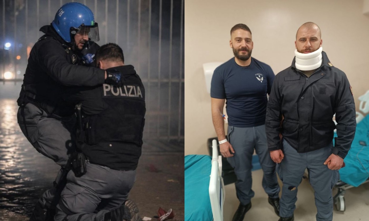 Guerriglia Torino, chi è il poliziotto di Padova che ha salvato la vita al collega preso a martellate