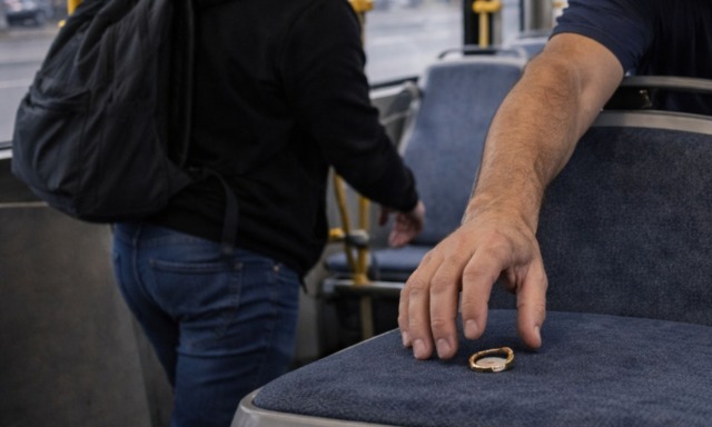 Compra un anello per la ragazza, ma lo perde di vista sul bus e un altro passeggero glielo ruba