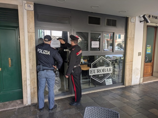 Vendevano alcol anche ai minori, locale chiuso per 30 giorni a Este