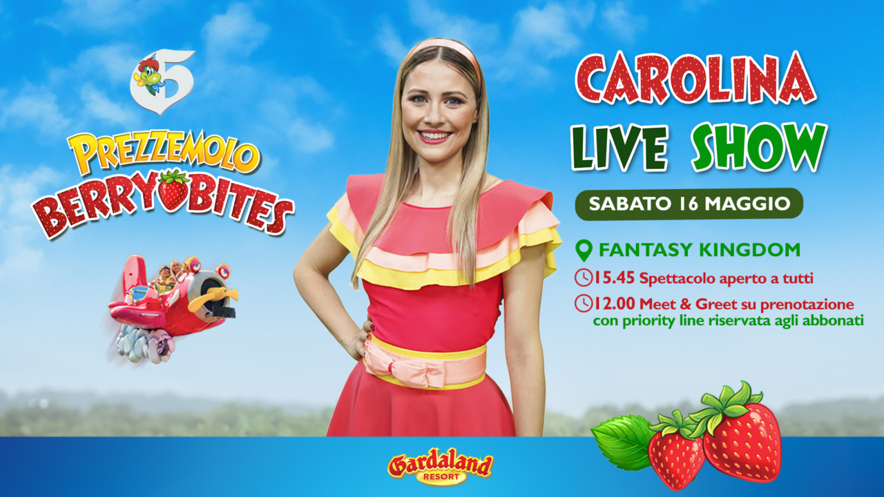 Carolina Benvenga inaugura Prezzemolo Berry Bites a Gardaland Resort