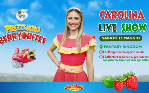Carolina Benvenga inaugura Prezzemolo Berry Bites a Gardaland Resort