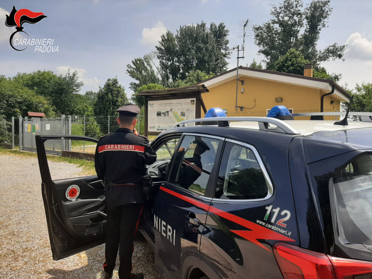 Monselice, arrestato 24enne per spaccio nell’area umida di fitodepurazione