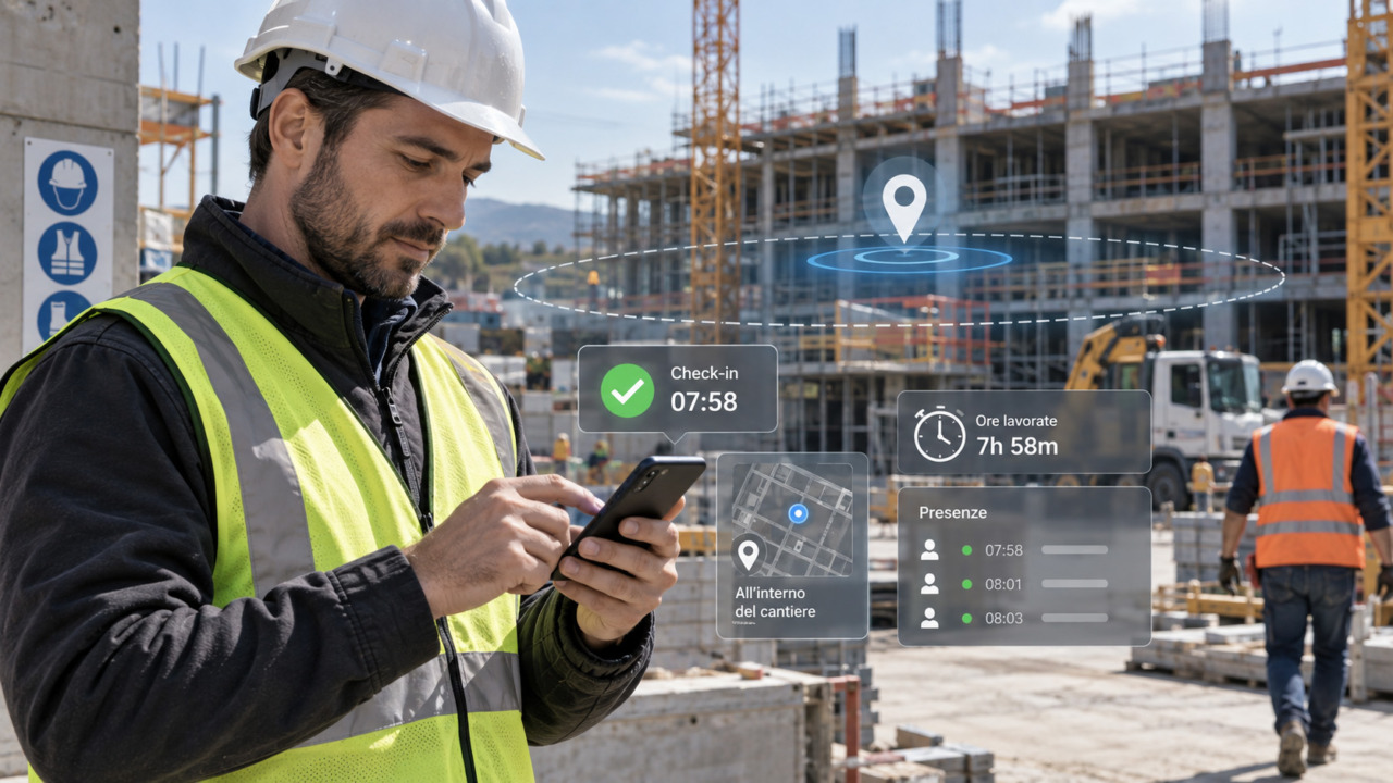 Rilevazione presenze in cantiere: dallo smartphone al geofencing, come identificare persone, luoghi e ore lavorate